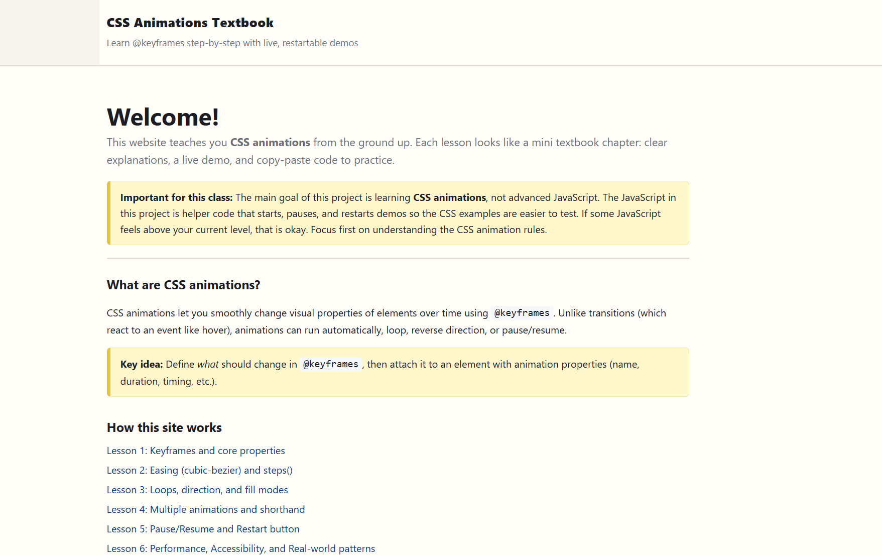 Project Website Screenshot